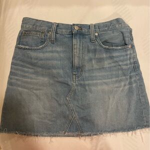Madewell Light Blue Denim Skirt